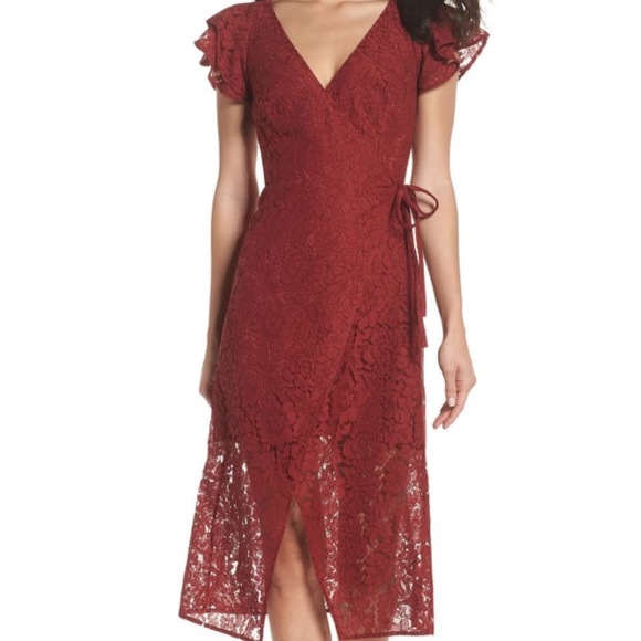 🍷🌹 Ali and Jay flutter sleeve cocktail dress - Picture 2 of 7